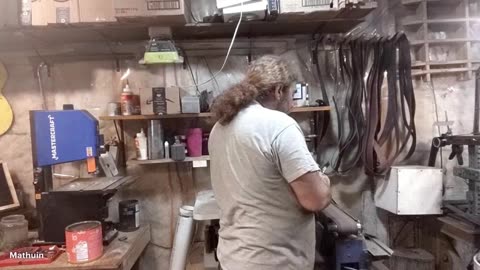 Finishing up fixing the blacksmithing hammers and making some tongs