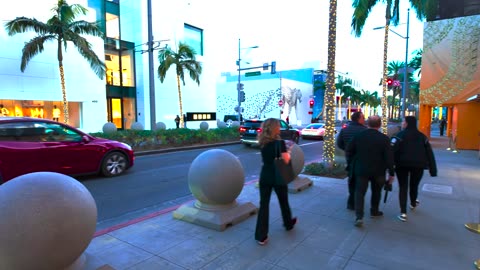 BEVERLY HILLS ｜ Winter Vibes ❄️ Luxury Life Style ｜ Exotic Cars 🏎️ California 🌴 [4K]
