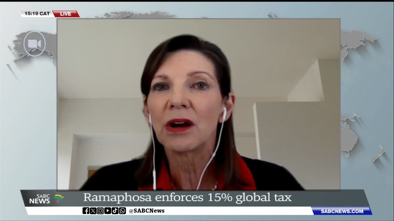 Ramaphosa enforces 15% global tax for multinational companies: Prof. Deborah Tickle