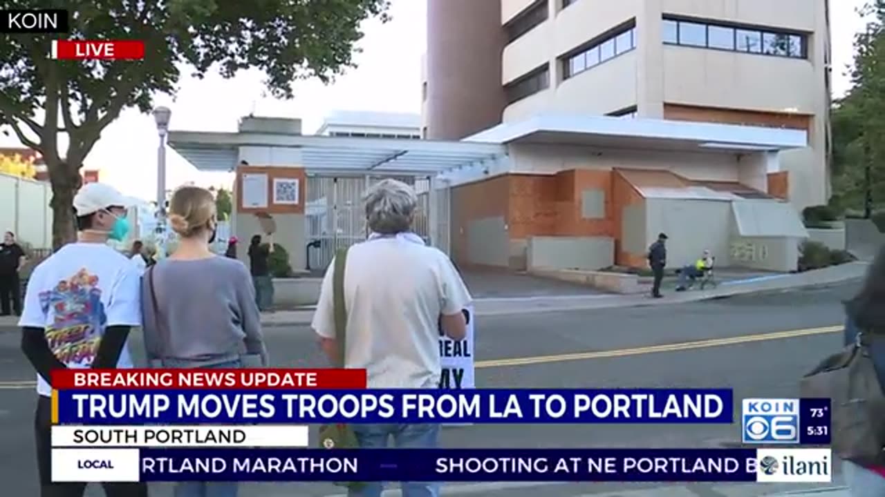 No National Guard yet seen at Portland ICE facility