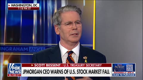 Sec Scott Bessent FIRES BACK at JPMorgan CEO's claims the stock market may fall