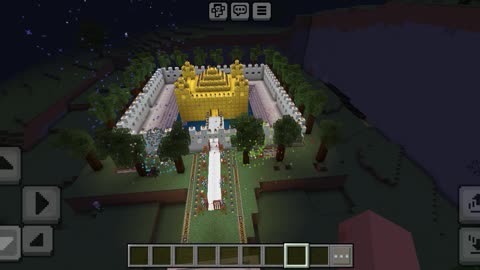 Golden temple in Minecraft Game