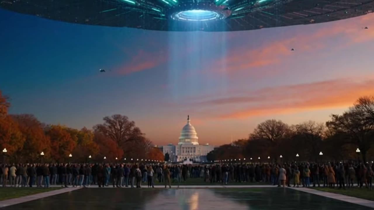 WHAT IF AN ALIEN SPACESHIP 👾👽 APPEARED IN WASHINGTON?