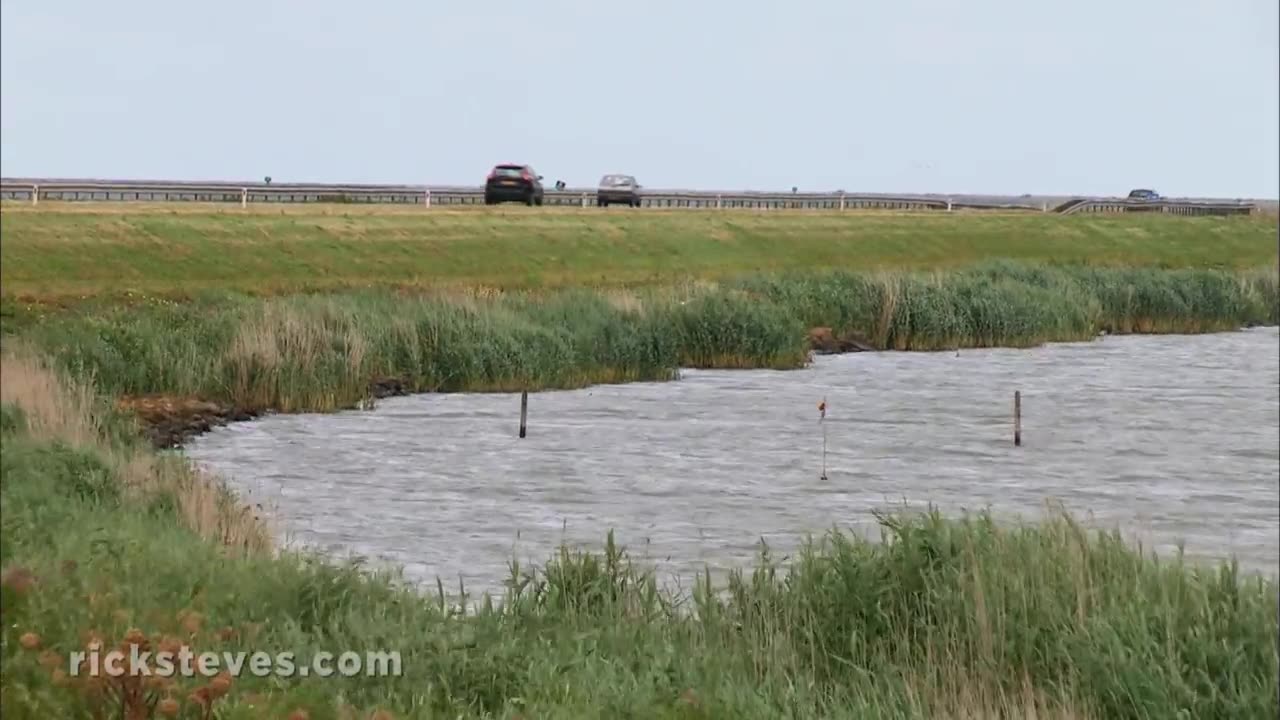 Polders with windmills