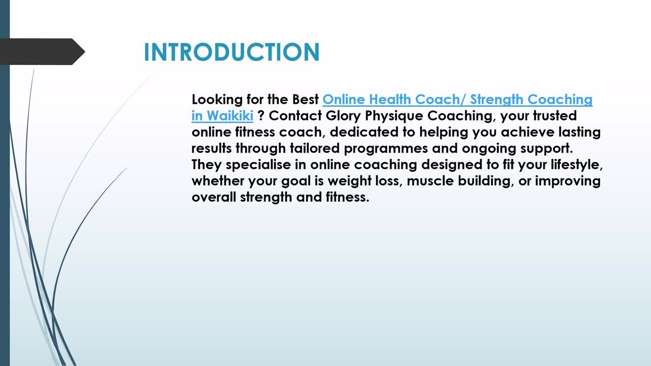 The Best Online Fitness Coach in Waikiki .