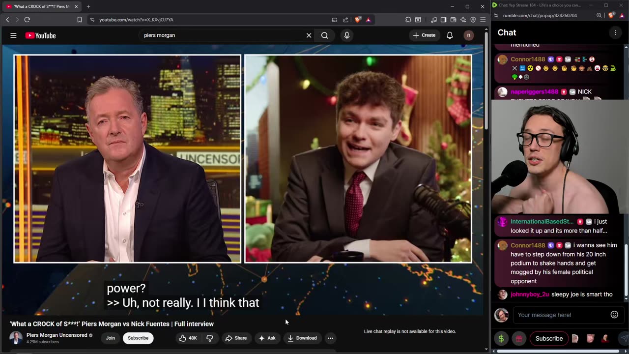 Yap Stream 184 - Life's a choice you can die whenever you want (12/9/2025)