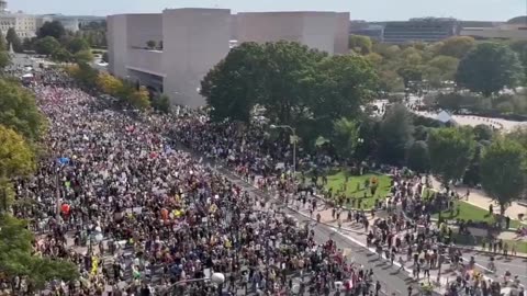 BREAKING: This is in Trump's back yard. Washington DC No Kings Day Protest