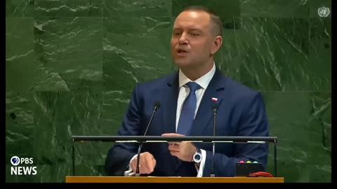 Polish President Karol Nawrocki at the 2025 United Nations General... 