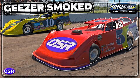 **Old Geezer Gets Smoked Riding in the Rear 😂 iRacing Limited Late Model at USA Speedway**