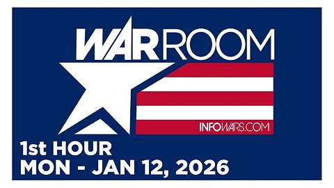 WAR ROOM [1 of 3] Monday 1/12/26 • ANTI-ICE PROTESTERS & MORE! News, Reports & Analysis • Infowars