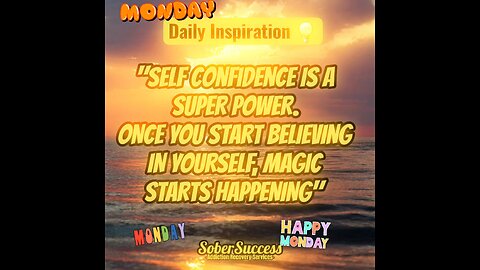 🗣Having Self-Confidence Is A SUPERPOWER, Use It Wisely‼️🦸‍♂️ #DailyInspiration #Quote #SoberCoach