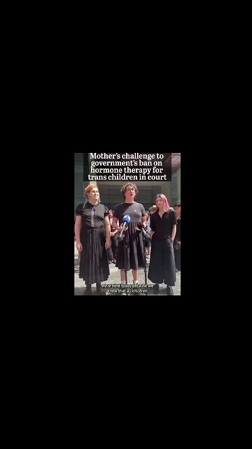 Man in dress is outraged that CHILDREN are being banned from puberty blockers in Queensland