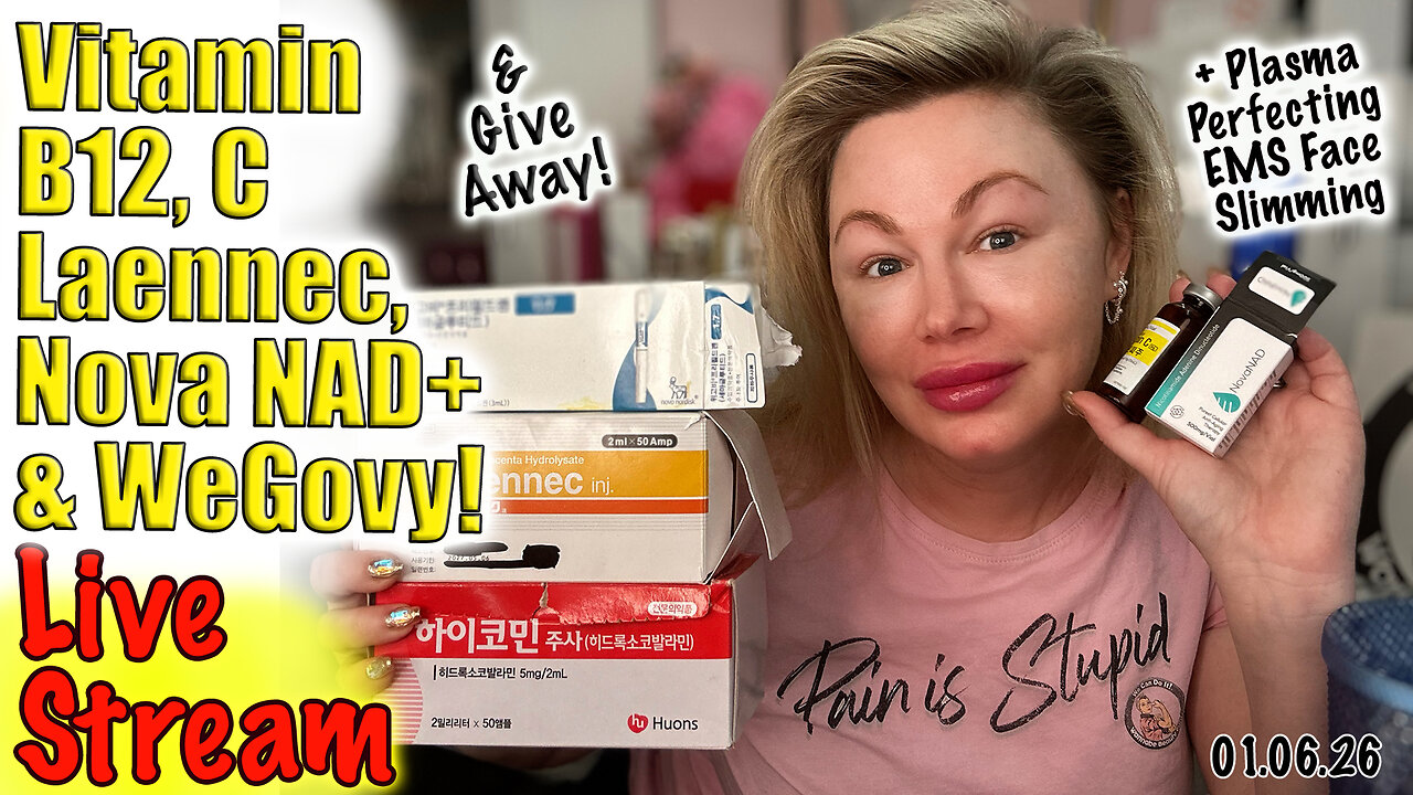 Live Vitamin B12, C, Laennec, Nova NAD+, WeGOvy & Liporase! AceCosm code Jessica10 Saves