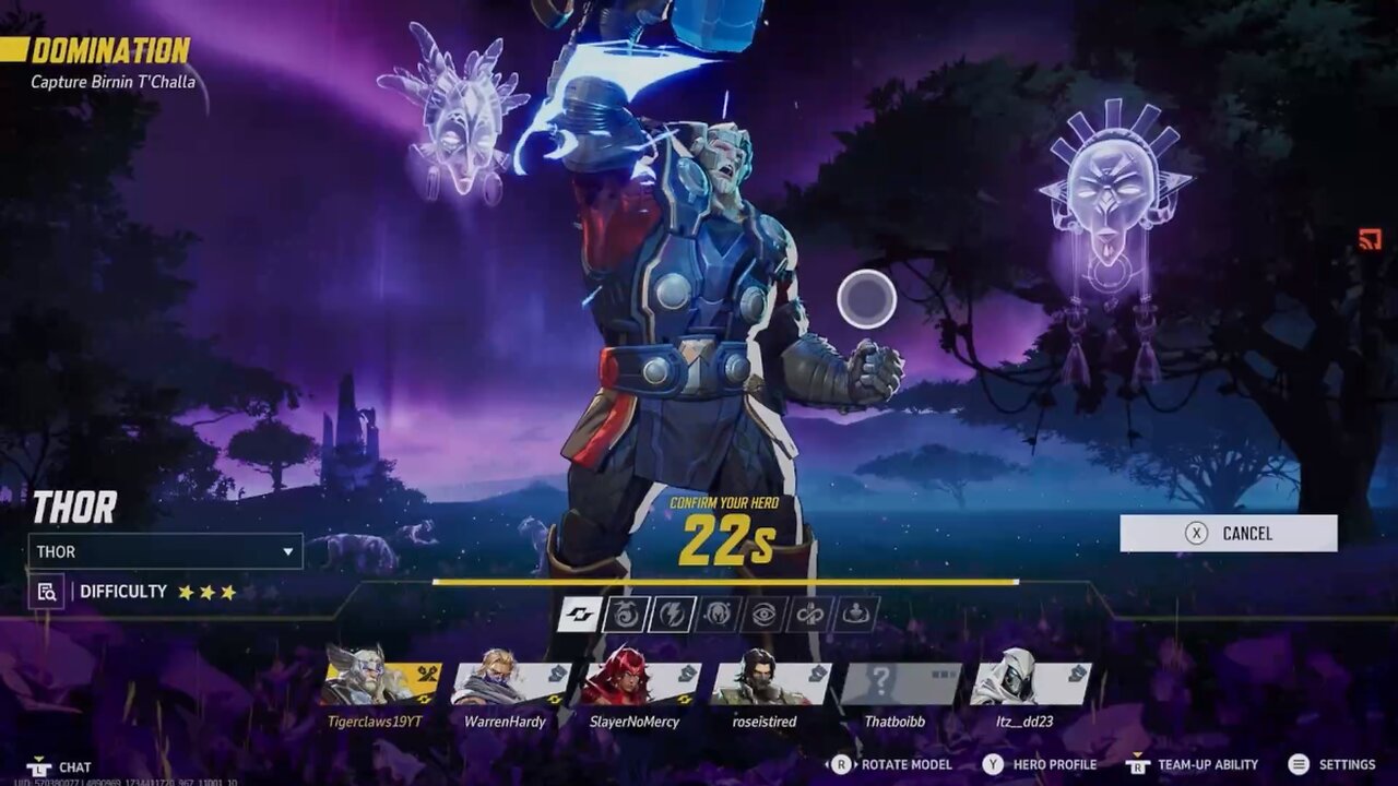 First game with THOR. I like him, but I don't know how to use him