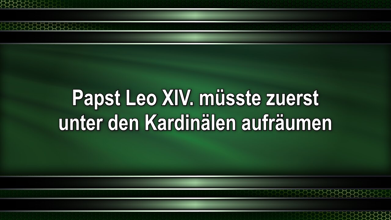 Papst Leo XIV. müsste zuerst unter den Kardinälen aufräumen
