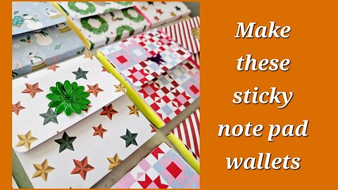 How to make these sticky note wallets - very quick and easy to sell 🎁