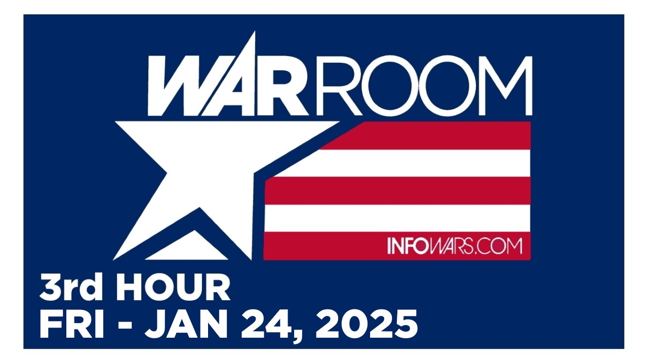 WAR ROOM [3 of 3] Friday 1/24/25 • TRUMP ARRIVES IN CALIFORNIA, News, Reports & Analysis • Infowars