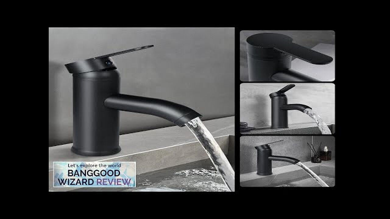 Black Bathroom Faucet Hot Cold Water Sink Mixer Tap Stainless Steel Paint Review