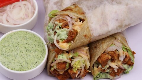 Chicken Tikka Paratha Rolls