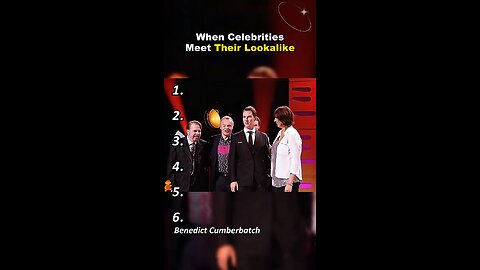 When Celebrities Meet Their Lookalike