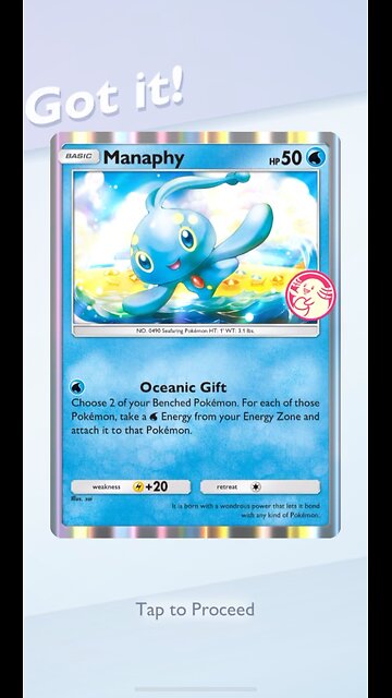 Pokémon TCG Pocket Manaphy Chansey Wonder Pick Unlock