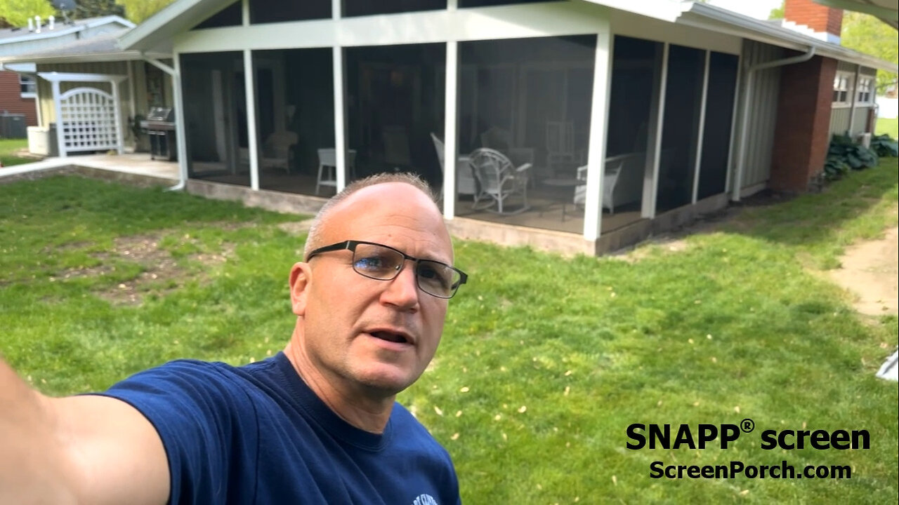 SNAPP® screen Porch Screen Project Review - Dave from OH