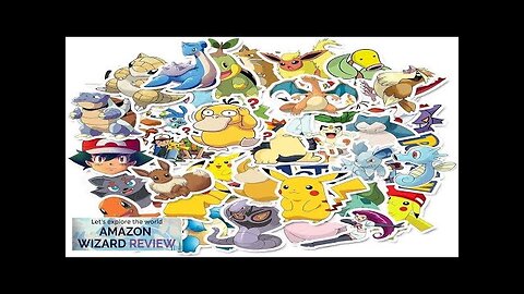 50 pcs Cartoon Anime Waterproof Stickers for Skateboard Laptop Computer Water Bottles Review