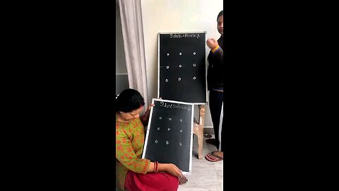 9 dots = Peacock by daughter and mom step by step for beginners #shorts#drawing #art #arts #artist