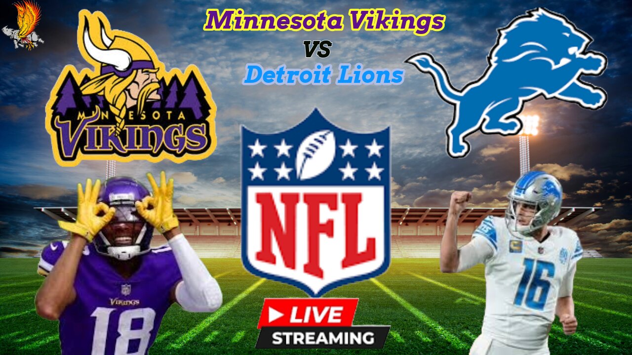 Minnesota Vikings Vs Detroit Lions: NFL LIVE Play by Play and Watch Party