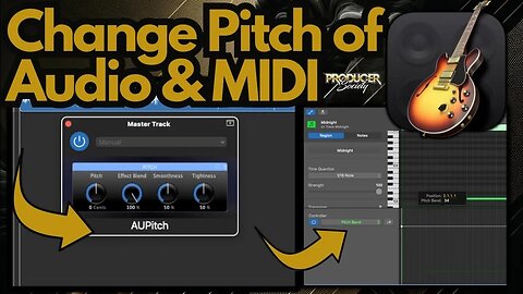 How to Change the Pitch of Audio & MIDI in GarageBand