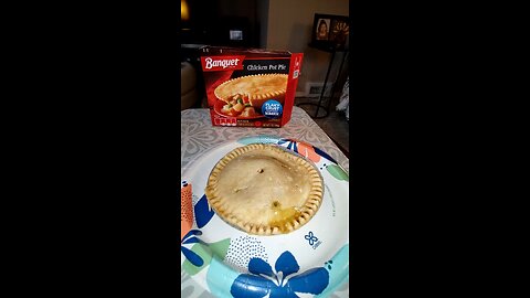 Eating Banquet Chicken Pot Pie, Dbn, MI, 11/16/25