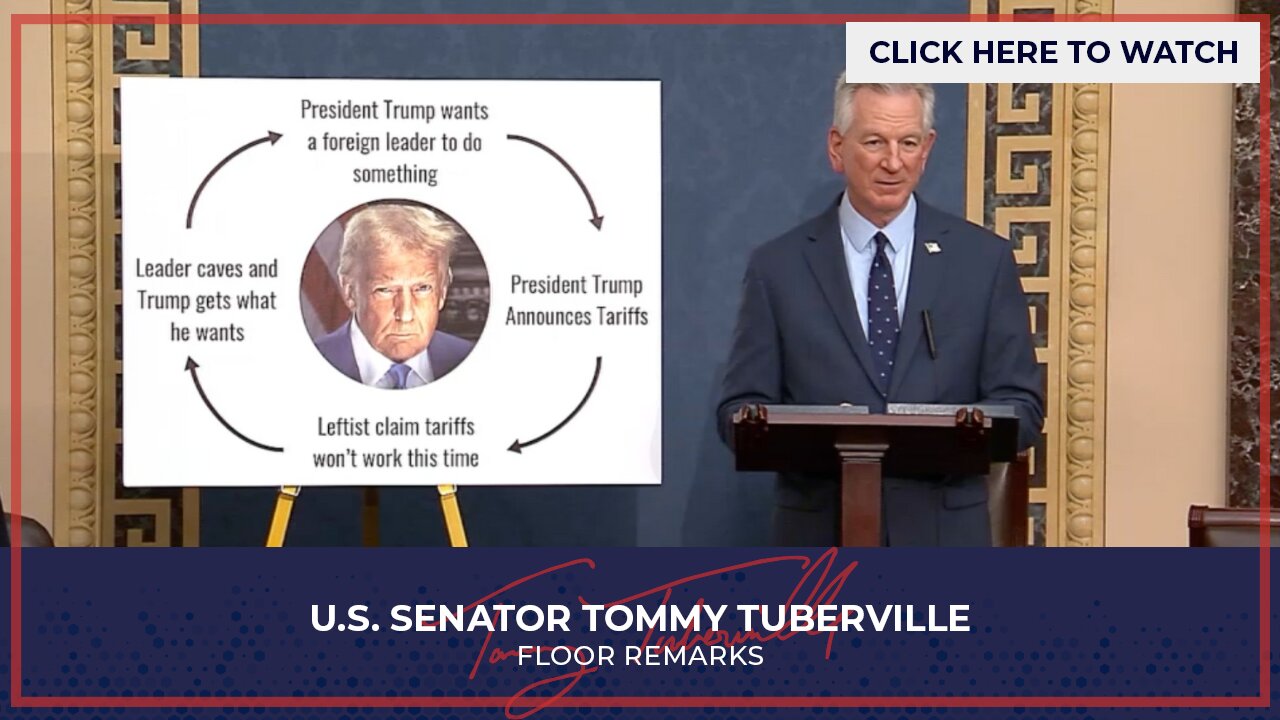 Senator Tuberville Speaks on the Senate Floor in Support of President Trump's Tariffs