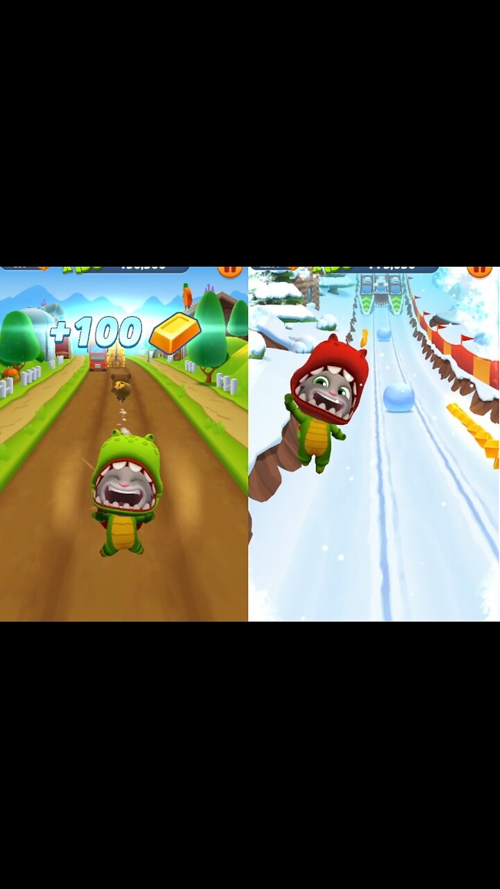 🦖 Dinosaur Tom Runs for 14 Minutes! | Talking Tom Gold Run Adventure 💨💰