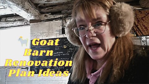 Goat BARN Renovation PLANS And SUPERBOWL Plans!