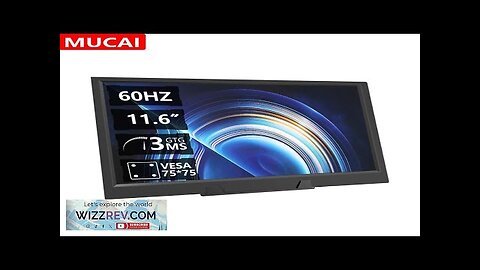 MUCAI 11.6 Inch Portable Monitor 16:9 60Hz Game Screen 45% NTSC 250Cd/m Review