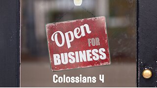 Open for Business - Pastor Jeremy Stout