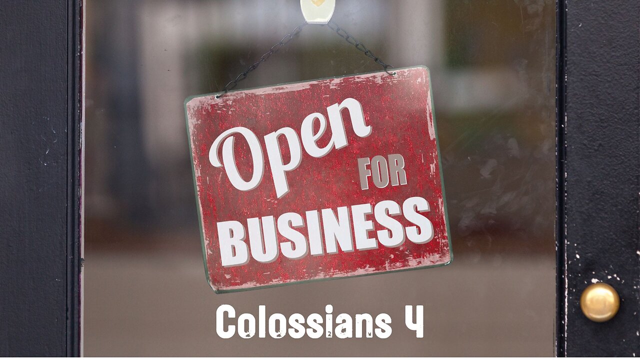 Open for Business - Pastor Jeremy Stout