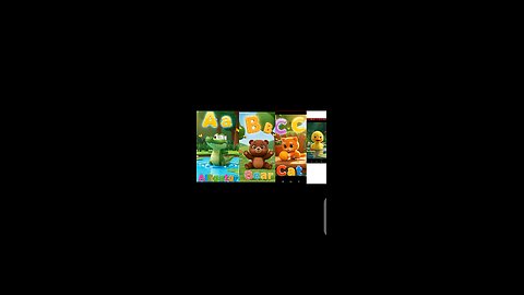 "Fun Alphabet Adventure with Bear, Cat, and Alligator!"