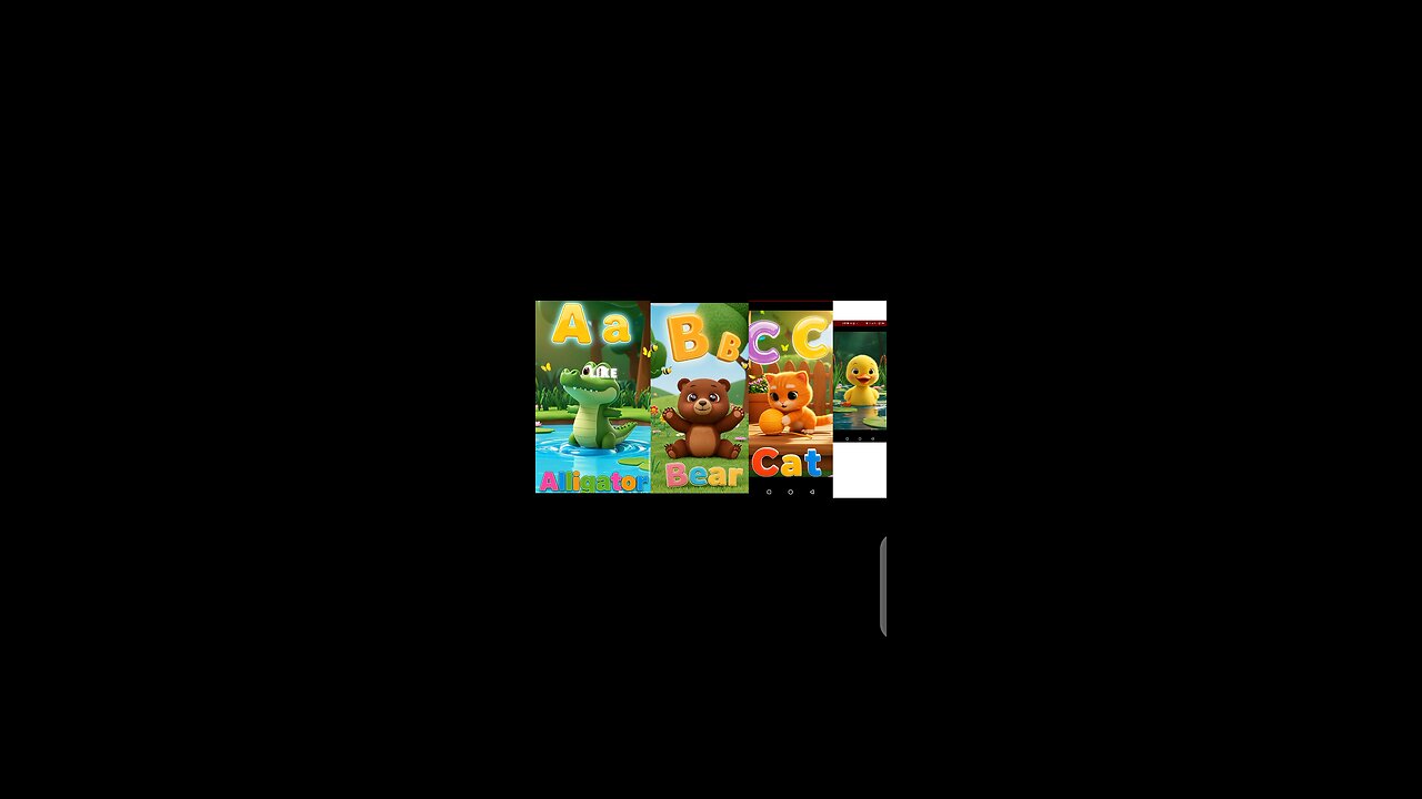 "Fun Alphabet Adventure with Bear, Cat, and Alligator!"