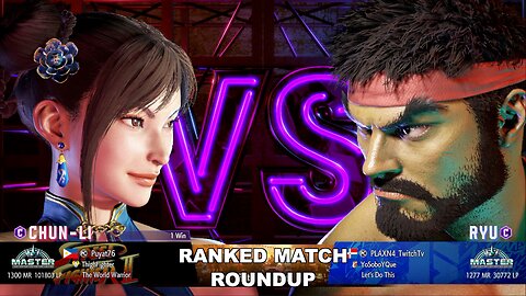 Kuya Kalbo SF6 Ranked Roundup. Chun Li Master Rank [Hori Fight Stick]