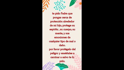 Oración diaria por nuestros hijos 🙏