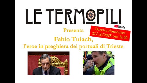 Fabio Tuiach, l'eroe in preghiera dei portuali di Trieste (21/12/2025)