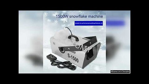 1500W Snow Making Machine Snowflake Generator Machine Snow For Special Stage DJ Review