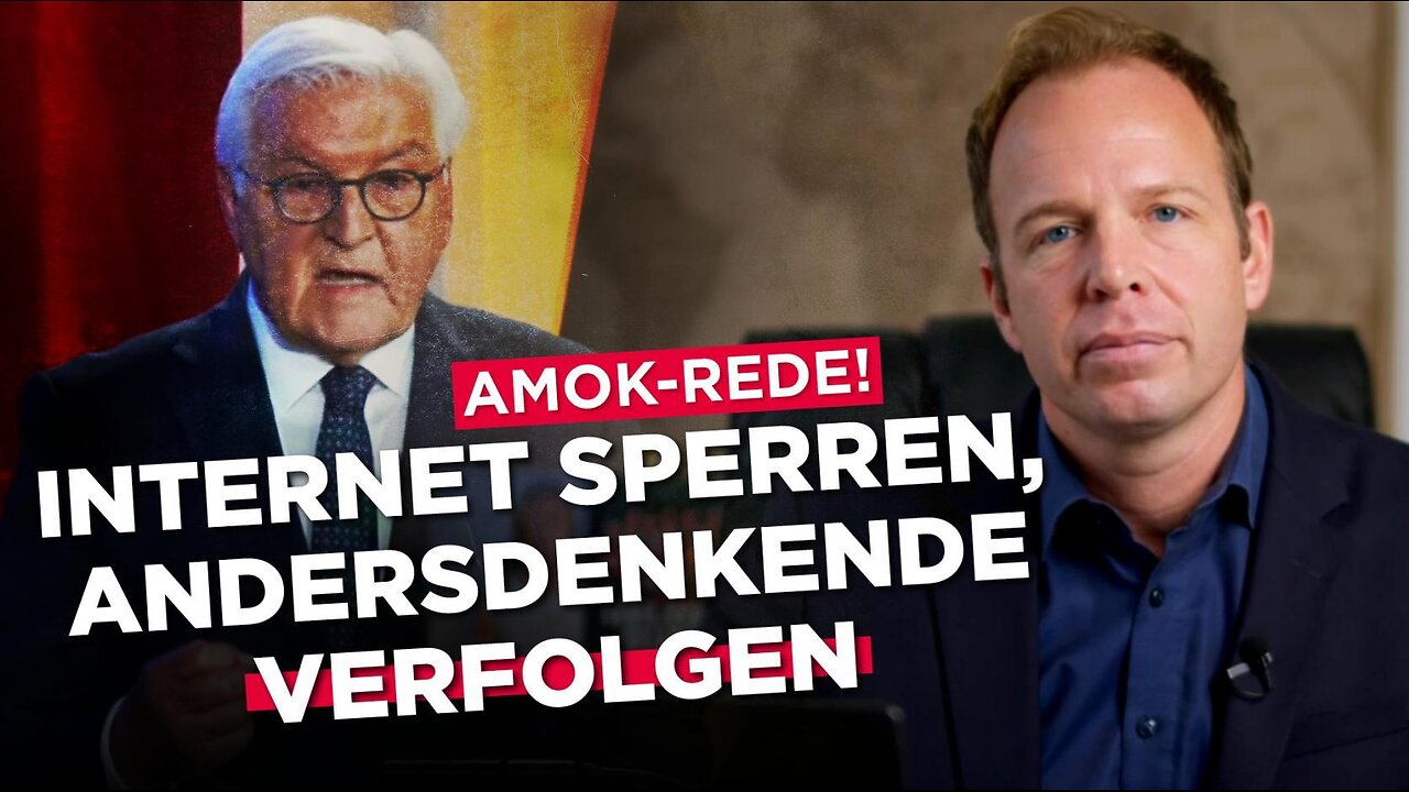 Amok-Rede! Was Steinmeier wirklich sagte Internet sperren, Andersdenkende verfolgen