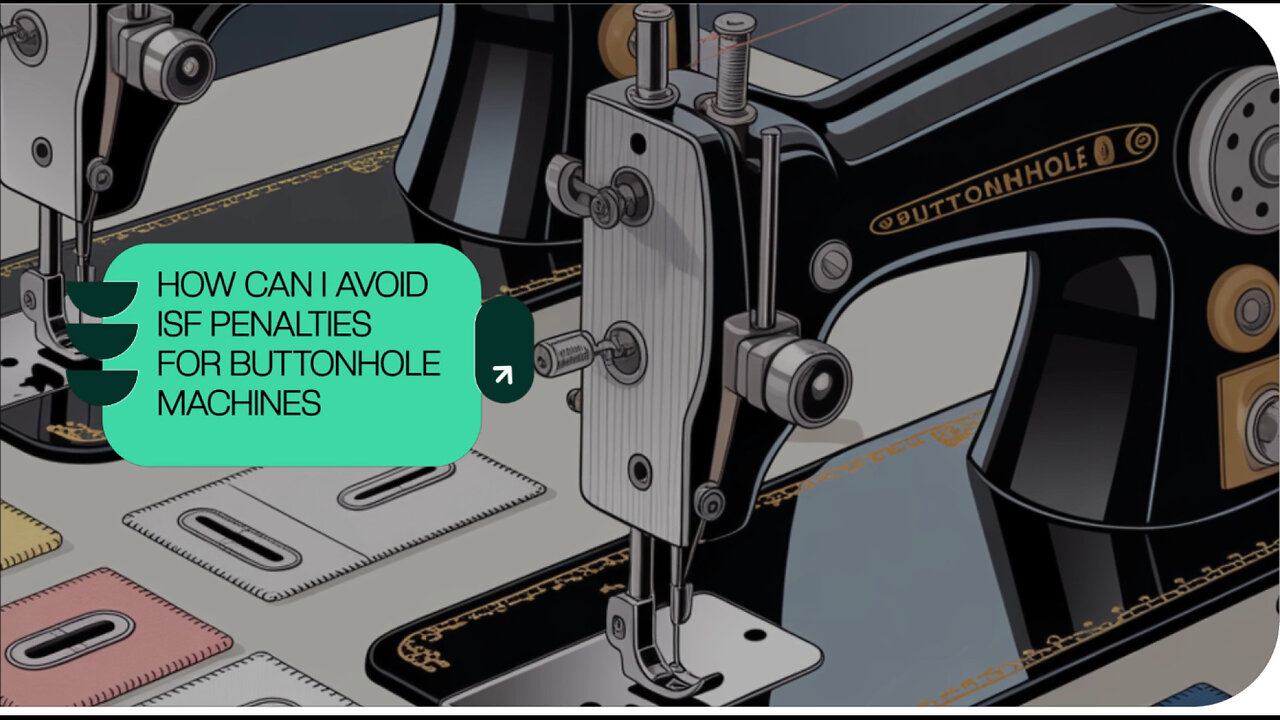 How Can I Avoid ISF Penalties For Buttonhole Machines