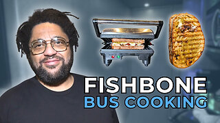 Fishbone Makes a Porchetta Pesto Panini on the Tour Bus - COOKING AT 65MPH Ep. 55