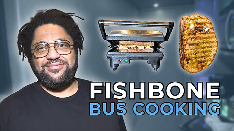 Fishbone Makes a Porchetta Pesto Panini on the Tour Bus - COOKING AT 65MPH Ep. 55