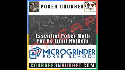 MICROGRINDER ESSENTIAL POKER MATH FOR NO LIMIT HOLDEM