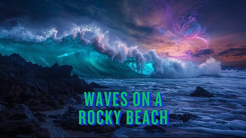 🌅 Peaceful Ocean Waves on Rocks | 10 Hours of Natural White Noise for Deep Sleep #sleepsounds
