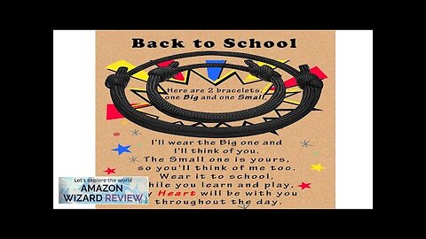 SmileBelle Back to School Bracelets for Boys Black Back to School Bracelet Review